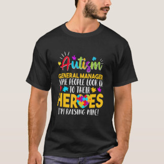 Autisme Algemeen Manager Mensen Kijken Op Hun Held T-shirt