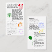 Autisme Anniversaire Carte de visite (Devant / Derrière)