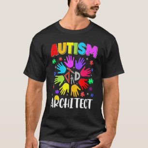 Autisme Architect Puzzel Autisme Bewustzijn Autist T-shirt