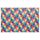 Autisme Aspergers Puzzle Pattern Stof (Fat Quarter)