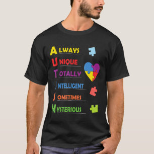 Autisme-Autisme Bewustzijn Autisme Acroniem En Puz T-shirt