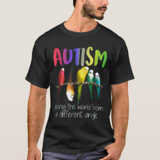 Autisme-Autisme bewustzijnscadeau voor vogelliefhe T-shirt