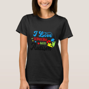 Autisme autisme Ik hou van iemand met autisme T-shirt