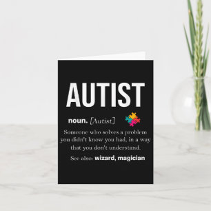 Autisme Autistic Asperger Syndrom Aspie Puzzle Aut Kaart