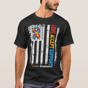 Autisme Autistisch Liefde Aanvaard Steun Autisme B T-shirt