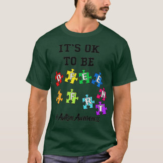 Autisme Awareness Acceptatie Mannen Kinder zijn ok T-shirt