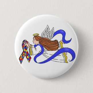 Autisme Awareness Angel Ronde Button 5,7 Cm