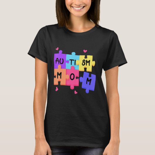 Autisme Awareness Autisme Support mamma Women T-shirt (Voorkant)