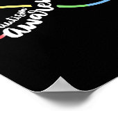 Autisme Awareness Autistic Acceptation Rainbow Inf Poster (Hoek)