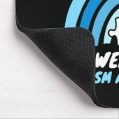 Autisme Awareness Blue April Love Autistic Support Muismat (Hoek)