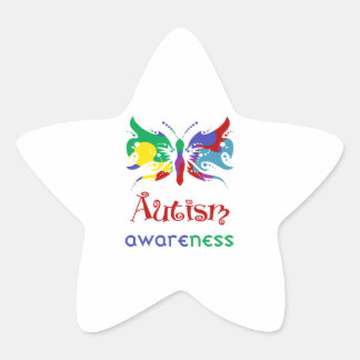 Autisme Awareness Butterfly Ster Sticker