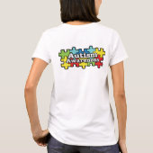 Autisme Awareness Butterfly T-shirt (Achterkant)