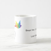 Autisme Awareness Caged Bird Mok (Center)