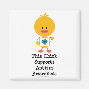Autisme Awareness Chick Magnet Magneet