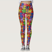 Autisme Awareness Custom Leggings (Voorkant)