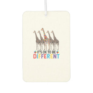 Autisme Awareness Cute Giraffe Animal Het is oké o Luchtverfrisser