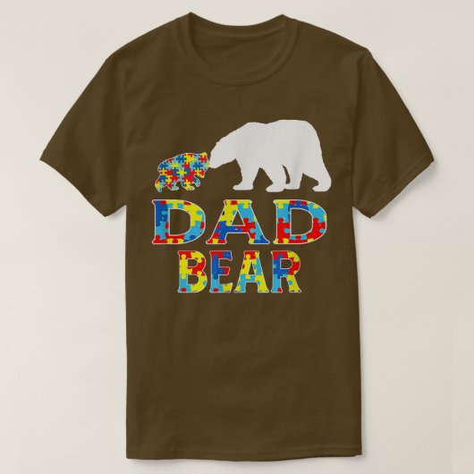 Autisme Awareness Dad Beer Support Autistic66 T-shirt (Design voorkant)