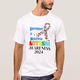 Autisme Awareness Difference is Beauful T-shirt