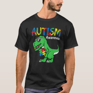 Autisme Awareness Dino Autistic Toddler Boys Cute  T-shirt