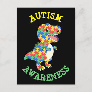 Autisme Awareness Dinosaurs Briefkaart