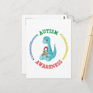 Autisme Awareness Dinosaurs Briefkaart
