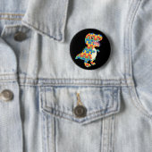 Autisme Awareness Dinosaurs Ronde Button 5,7 Cm (In situ)