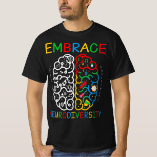Autisme Awareness Embrace Neurodiversity ADHD Auti T-shirt