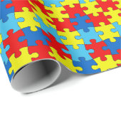 Autisme Awareness Gift Wrap Cadeaupapier (Rol Hoek)