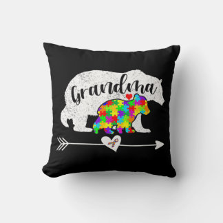 Autisme Awareness Grandma Beer Support Autistic Ad Kussen