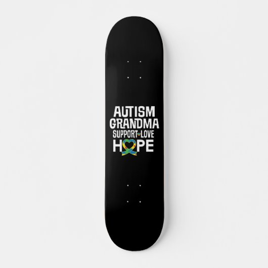 Autisme Awareness Grandma Skateboard (Voorkant)