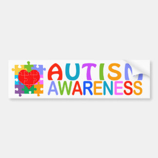 Autisme Awareness Heart Bumpersticker