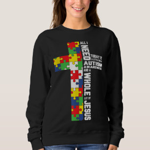 Autisme Awareness Jesus Cross Puzzle Cool Christel Trui