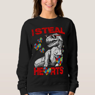 Autisme Awareness Kinder Dinosaur Rex I Steal Hear Trui