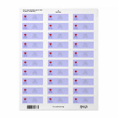 Autisme Awareness Lint labels (Full Sheet)