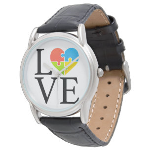 Autisme Awareness Love Puzzles Horloge