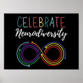 Autisme Awareness Maand Vier Neurodiversiteit Poster (Voorkant)