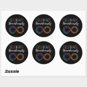 Autisme Awareness Maand Vier Neurodiversiteit Ronde Sticker (Vel)