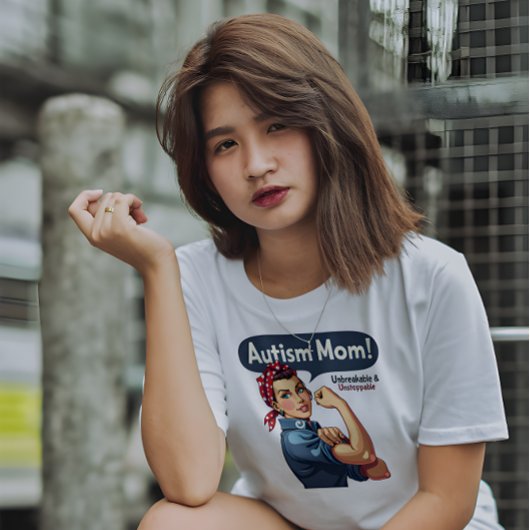 Autisme Awareness Mam T-shirt