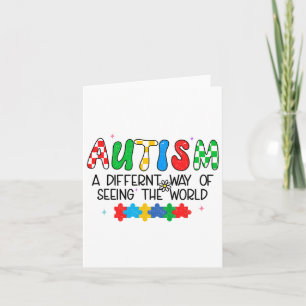 Autisme Awareness Month Support De wereld zien ste Kaart