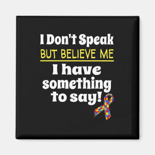 Autisme Awareness Non-Verbal Awareness I Spea Magneet