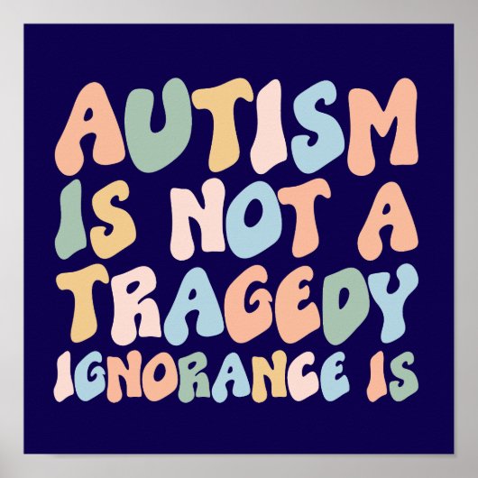 Autisme Awareness poster (Voorkant)