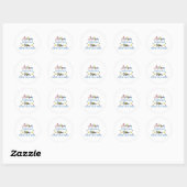 Autisme Awareness Print Ronde Sticker (Vel)