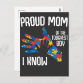Autisme Awareness Proud Mam Autistic Kind Briefkaart (Voorkant / Achterkant)