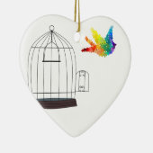 Autisme Awareness Puzzle Bird Ornament (Rechts)