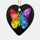 Autisme Awareness Puzzle Butterfly Ornament (Links)