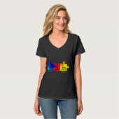 Autisme Awareness Puzzle Chemical Element T-shirt (Voorkant volledig)