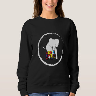 Autisme Awareness Puzzle Elephant Autisme Mam Pap Trui