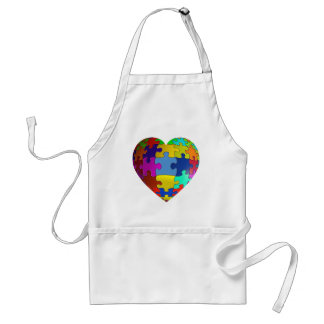 Autisme Awareness Puzzle Heart Standaard Schort