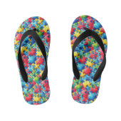 Autisme Awareness Puzzle Kinder Teenslippers (Voetbed)
