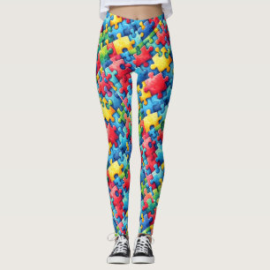Autisme Awareness Puzzle Leggings